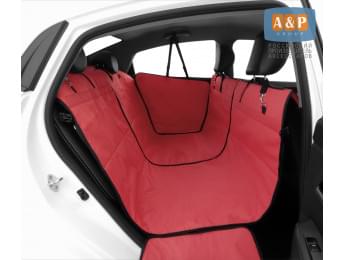 Автогамак Happy Dog Premium (Хэппи Дог Премиум). Цвет: красный с черной окантовкой.