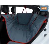 Автогамак Happy Dog Premium (Хэппи Дог Премиум). Цвет: маренго с красной окантовкой.