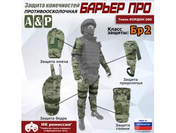 Комплект противоосколочной защиты "Барьер ПРО". Класс защиты Бр 2. Цвет: мультикам.