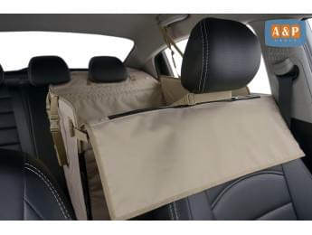 Автогамак Happy Dog Premium (Хэппи Дог Премиум). На половину сиденья. Цвет: бежевый.