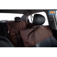 Автогамак Happy Dog Premium (Хэппи Дог Премиум). На половину сиденья. Цвет: коричневый.