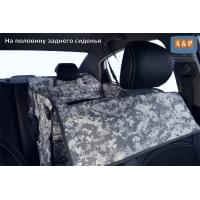 Автогамак Happy Dog Premium (Хэппи Дог Премиум). На половину сиденья. Цвет: серый пиксель.