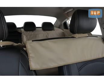 Автогамак Happy Dog Premium (Хэппи Дог Премиум). На 2/3 заднего сиденья. Цвет: бежевый.