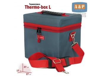 Термосумка "Thermo-box" (Термо-бокс). Размер L. Цвет: маренго с красной окантовкой.