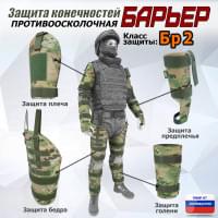 Комплект противоосколочной защиты "Барьер". Класс защиты Бр 2. Цвет: мультикам.